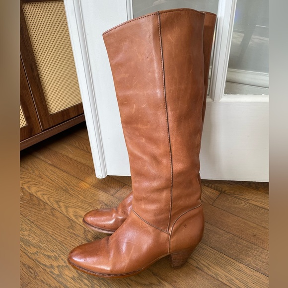 Vintage Frye heeled riding boots size 8.5 - Picture 4 of 11